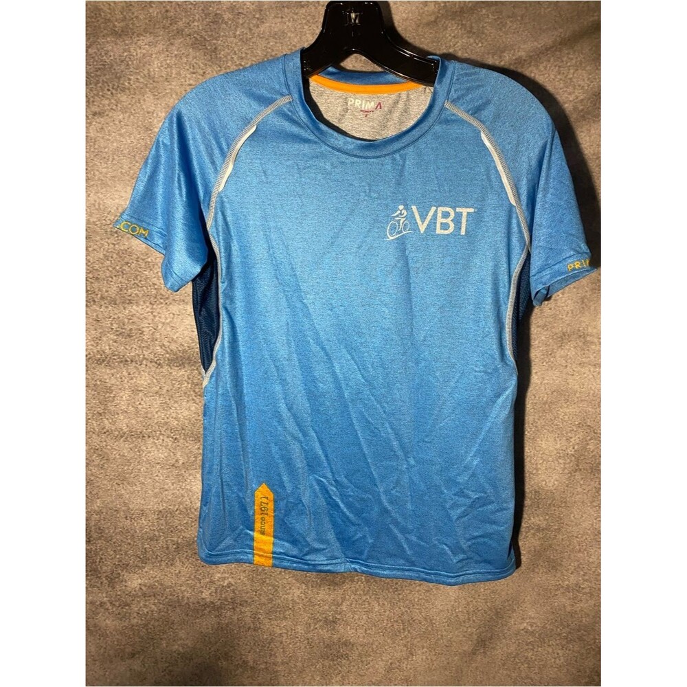 Primal VBT Bicycling Vacations Cycling Jersey Women’s Small Blue Short Sleeve